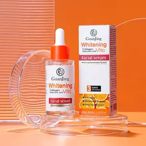 Guanjing Private Label Skin Care Anti Aging Serum Vitamin C Glowing Facial Brightening Whitening Face Serum Manufacture