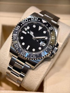 Montre de plongée de luxe de haute qualité en acier inoxydable lumineux, étanche, 40 mm, modèle Sprite Lefty GMT, boîtier 904L, VS Factory V3 3285 - Product Image 5