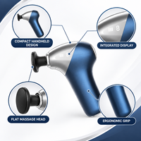 Appareil de massage électrique portatif professionnel en métal, meilleur rapport qualité-prix, pour le visage et le corps, petit pistolet de massage vibrant portable