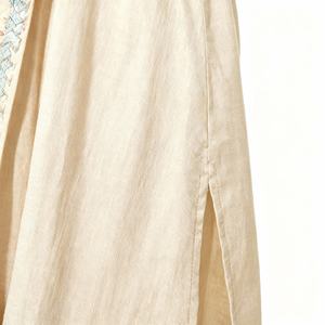 Mode modeste Nouvelle conception Imprimé Tissu extensible quadridirectionnel à perles de bulles Robe décontractée Abaya pour femmes musulmanes - Product Image 2