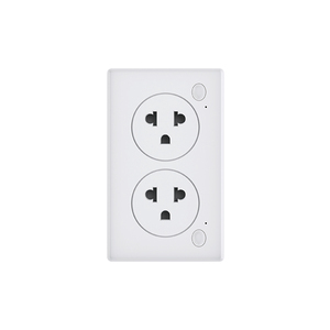 <span class=keywords><strong>Prise</strong></span> murale intelligente universelle <span class=keywords><strong>double</strong></span> sortie Tuya WiFi de haute qualité avec commande vocale Alexa pour la rénovation de maisons intelligentes en Amérique du Sud - Product Image 1