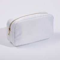 Keymay livraison rapide couleur bonbon étanche Nylon sac cosmétique voyage maquillage sac voyage toilette fermeture éclair Pouhch Nylon sac de rangement
