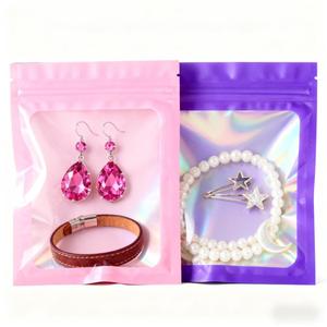 Nhà Máy Bán Buôn Giá Tùy Chỉnh Frosted Dây Kéo Túi Nhà Máy Long Lanh Trong Suốt <span class=keywords><strong>Pouch</strong></span> CPE Frosted Dây Kéo Túi - Product Image 3