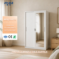 Armoire en acier à 2 portes coulissantes avec miroir, verrouillable et anti-termites, pour chambre à coucher – Grande vente aux Philippines