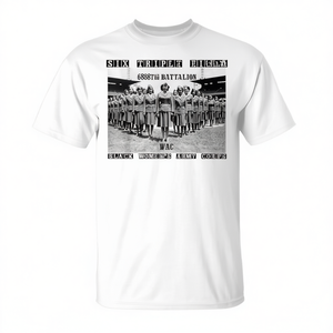 Camiseta Six Triple Eight 6888th Battalion Wac Black Women's Army Corps para adultos, unisex, cuello redondo, manga corta, estampada en serigrafía - Product Image 2