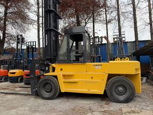 Used KOMATSU FD160 16 Ton Diesel <b>Forklift</b> Truck, Original Japan Counterbalance <b>Forklift</b> For Port & Steel Plant Heavy Cargo - Product Image 1