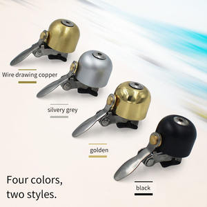 <b>Retro</b> Bicycle Bell Black Alloy Loud Sound For Mountain Road Fixed Gear Folding <b>Bikes</b> Riding Accessory - Product Image 4