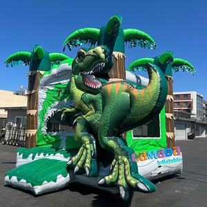 Castillo Inflable Comercial con Diseño de Dinosaurio, Castillo Inflable con Forma de Tiranosaurio Rex, Castillo Inflable para Niños, Alquiler para Fiestas - Product Image 1