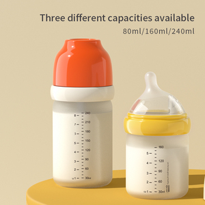 Biberon en Verre Borosilicate Élevé OEM/ODM avec Tétine en Silicone Sans BPA Sûr et à Motif Animal Échantillon Gratuit - Product Image 4