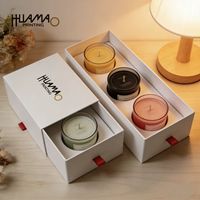 Boîte cadeau Huamao en carton recyclable et écologique, personnalisable en couleur et taille, avec doublure en éponge, pour bougies d'aromathérapie et huiles essentielles, parfum d'ambiance pour la maison