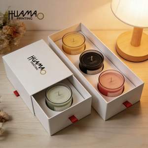 Caja de regalo con cajones de color y tamaño personalizados, reciclable, de Huamao, para productos de aromaterapia, aceites esenciales, velas y sets de regalo de fragancias para el hogar. - Product Image 5