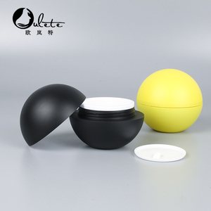 10g 15g 30g 50g 100g matte finish plastic ball shape cosmetic cream jars body butter containers for skin care