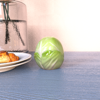Vente en gros salière et poivrière en céramique sur mesure pour choux pots d'assaisonnement en forme de légumes pour table à manger et décoration de cuisine