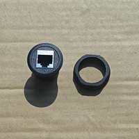 Coupleur CAT6 RJ45 8P8C Femelle à Femelle Passage Direct Montage sur Panneau Rond Prise