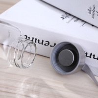 Tasse de tasse d'infuseur de séparation de thé et d'eau de bouteille d'eau de verre de Borosilicate élevé pour le camping