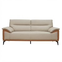 Ensemble de canapés de bureau modernes et luxueux avec fauteuils en cuir et table basse pour réception, salon, mobilier commercial