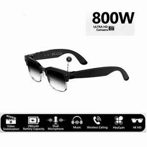 Gafas Inteligentes con IA para Traducción de Audio W630, Cámara 4K HD, 290mAh, Luz Azul, 800W, Antivibración, Micrófono Dual con Cancelación de Ruido - Product Image 1