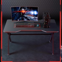 Bureau de jeu personnalisable style e-sport Source Factory – Table de bureau domestique en métal pour ordinateur