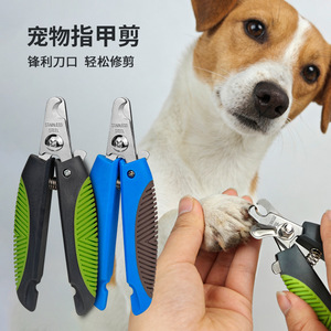 <b>Pet</b> Nail <b>Clippers</b> Stainless Steel Blue Green Large Size <b>For</b> Cats And Dogs Grooming Trim Tool - Product Image 2