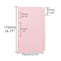 A6 A7 classeur séparateurs de poche onglets 2 couches enveloppes de trésorerie 6 anneaux planificateur de budget Inserts accessoires fournitures Document