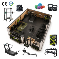 VIGFIT Factory Direct - Pack d'équipements de gym commercial de 90 m² avec entraînement de force, cardio et fonctionnel pour studio de fitness