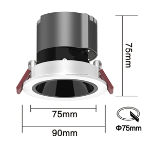5W 7W 10W 12W 15W 18W Mini faretti piccoli LED da incasso a parete trimmless per regolare il faretto faretto - Product Image 1