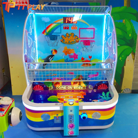 Machine de jeu d'arcade de basket-ball pour enfants, construction en métal et plastique, 2 joueurs, tension universelle, gameplay immersif, anglais