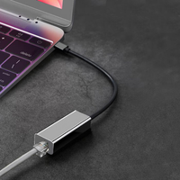 Konverter kabel Ethernet USB 2.0 ke 10/100 jaringan Lan RJ45 Female Port Adapter eksternal berkabel produk stok
