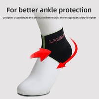 Attelle de cheville de compression en gros, en nylon, haute élasticité, respirante, unisexe, pour protection des patins à roulettes