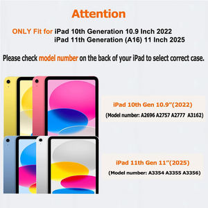 Acrílico 360 °   Funda Giratoria para iPad (A16) <span class=keywords><strong>11</strong></span>.ª Generación <span class=keywords><strong>11</strong></span> Pulgadas 2025 y iPad 10.ª Generación 10.9 Pulgadas 2022 con Soporte para Lápiz - Product Image 2