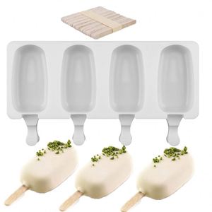 Nouvel Outil DIY 2023 pour Glaces en Silicone – Moules à Sucettes Glacées en Silicone à 4 Cavités pour Congélateur - Product Image 4