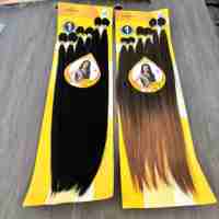 Tresses lisses et soyeuses pour tresses en boîte, tresses sans nœuds, tresses au crochet, 260g/paquet, prix de gros, cheveux pour tresses