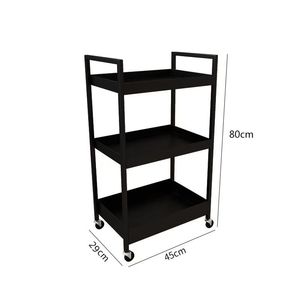 Modern Design Hot-Sale Hairdressing Hand Cart Salon <b>Tools</b> Metal Beauty <b>Trolley</b> with Wheels - Product Image 2
