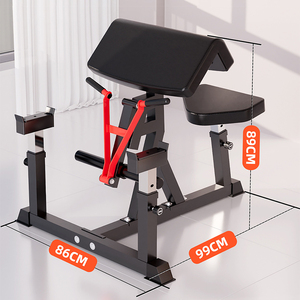 Máquina de curl Preacher 3 en 1 para bíceps y tríceps, estación de entrenamiento con barra y mancuernas para bíceps, equipo de gimnasio en casa - Product Image 2