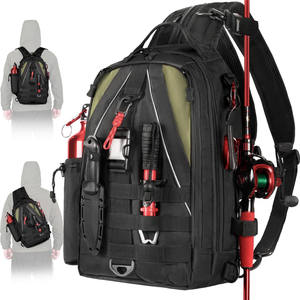 Sac de pêche et de randonnée durable, imperméable et multifonctionnel avec porte-canne et rangement pour leurres, échantillon gratuit - Product Image 1