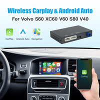 Carabc CarPlay sans fil Android Auto pour V40/V60/S60/XC60 avec commande vocale (Apple Siri/Google Assistant) et Wi-Fi intégré