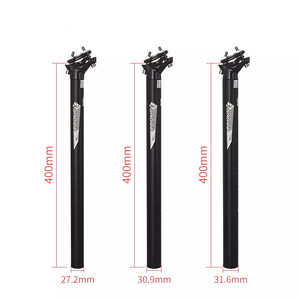 LUNJE 6061 Aluminium, taille et logo personnalisables, 300/350/400/450mm, <span class=keywords><strong>tige</strong></span> <span class=keywords><strong>de</strong></span> <span class=keywords><strong>selle</strong></span> <span class=keywords><strong>de</strong></span> <span class=keywords><strong>vélo</strong></span> à <span class=keywords><strong>suspension</strong></span> 25.4/27.2/28.6/30.4 - Product Image 1