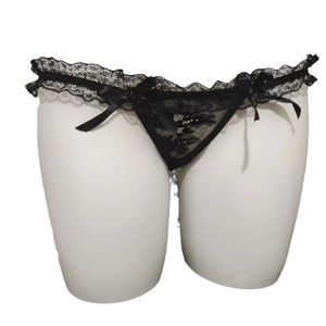 Culottes sexy européennes et américaines, taille froncée, nœud, culottes string innocentes et sexy pour filles - Product Image 5