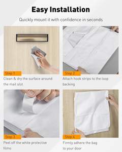 Large Size Front Door Mailbox <strong>Basket</strong> Indoor Letter Box Catch Interior <strong>Letterbox</strong> Cover Mail Slot Catcher for Door - Product Image 4