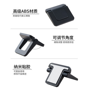 Laptop <b>Stand</b> With Cooling And Height Adjustment Bracket Vertical Support For Mini Portable <b>Tablets</b> Black 2 Pack - Product Image 2