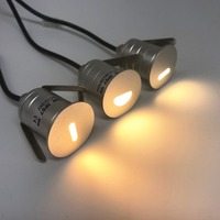 Lumière d'escalier étanche DC12V 1W LED 3000K blanc chaud pour extérieur