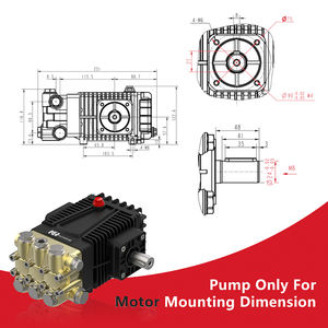 Kuhong 4000psi Bomba de lavado a presión de alta presión 11LPM Bomba de repuesto para lavado a presión - Product Image 2