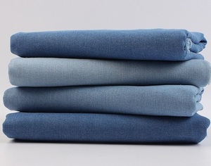 <span class=keywords><strong>Tissu</strong></span> en denim brut tissé en sergé extensible et délavé, style moderne, pour pantalons, jeans, vestes, sacs, chaussures, chapeaux - Product Image 2
