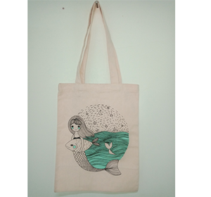 Bolsas de lona de algodón ecológico, bolsas de compras de alta calidad con estampado personalizado, fábrica de Vietnam - Product Image 3