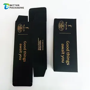 wholesale customized design foldable corrugated paper shipping boxes rectangle 400gsm black kraft paper gift box