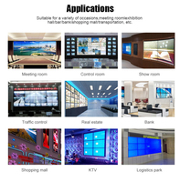 Écran vidéo mural 55 pouces, intérieur, ultra fin, cadre de 3,5 mm, écran de raccord, mur vidéo LED, téléviseur mural LCD