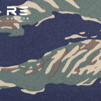 Tissu camouflage rayé tigre en nylon 500D imperméable bleu, design tactique pour vêtements de sport, textiles de maison, vêtements - pour garçons et filles