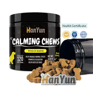 Hanyun Calming Dogs Herbal Supplement Daily Care Chewing Pets Chewable Supplement Soft Joint Nursing Chews For Pet