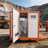 Remorque de toilettes mobiles modernes pour écoles, toilettes portables avec WC et douche, écologiques, durables, pour camping en extérieur