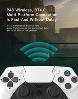 Manette de jeu sans fil YLW la plus récente à double vibration, avec moteur de vibration, bouton Turbo et prise casque pour Pro/Slim
